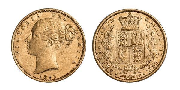 1 Sovereign Vereinigtes Königreich von Großbritannien und Irland (1801-1922) Gold Victoria (1819 - 1901)