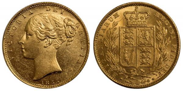 1 Sovereign Vereinigtes Königreich von Großbritannien und Irland (1801-1922) Gold Victoria (1819 - 1901)