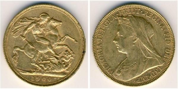 1 Sovereign Vereinigtes Königreich von Großbritannien und Irland (1801-1922) Gold Victoria (1819 - 1901)