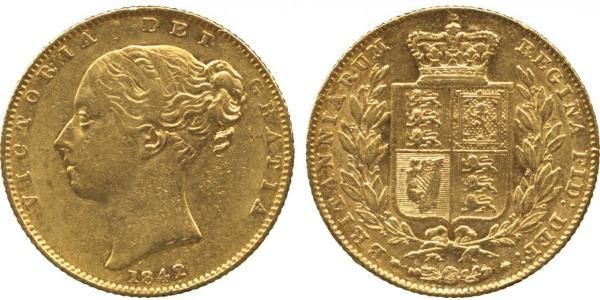 1 Sovereign Vereinigtes Königreich von Großbritannien und Irland (1801-1922) Gold Victoria (1819 - 1901)