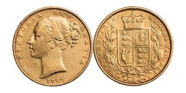 1 Sovereign Vereinigtes Königreich von Großbritannien und Irland (1801-1922) Gold Victoria (1819 - 1901)