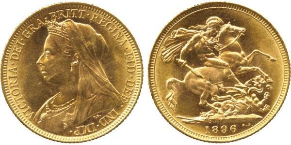 1 Sovereign Vereinigtes Königreich von Großbritannien und Irland (1801-1922) Gold Victoria (1819 - 1901)