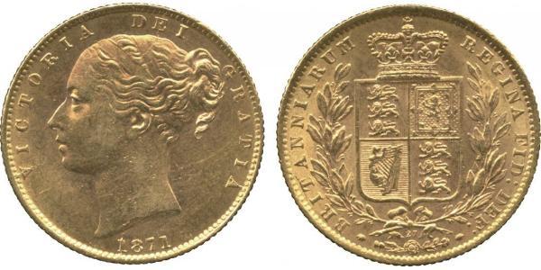 1 Sovereign Vereinigtes Königreich von Großbritannien und Irland (1801-1922) Gold Victoria (1819 - 1901)