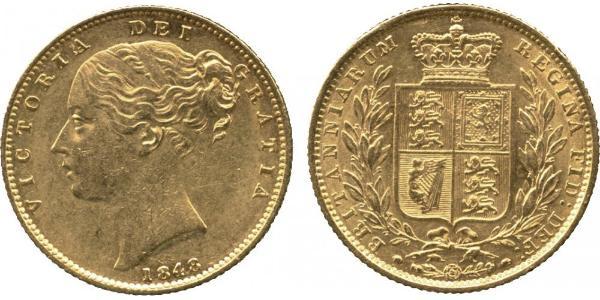 1 Sovereign Vereinigtes Königreich von Großbritannien und Irland (1801-1922) Gold Victoria (1819 - 1901)