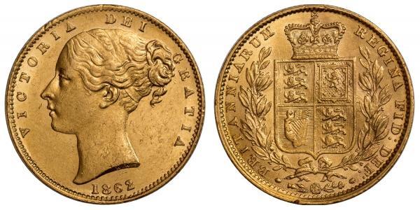 1 Sovereign Vereinigtes Königreich von Großbritannien und Irland (1801-1922) Gold Victoria (1819 - 1901)