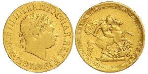 1 Sovereign Vereinigtes Königreich von Großbritannien und Irland (1801-1922) / Vereinigtes Königreich Gold Georg III (1738-1820)