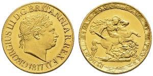 1 Sovereign Vereinigtes Königreich von Großbritannien und Irland (1801-1922) / Vereinigtes Königreich Gold Georg III (1738-1820)