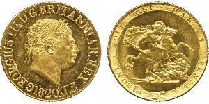 1 Sovereign Vereinigtes Königreich von Großbritannien und Irland (1801-1922) / Vereinigtes Königreich Gold Georg III (1738-1820)