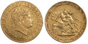 1 Sovereign Vereinigtes Königreich von Großbritannien und Irland (1801-1922) / Vereinigtes Königreich Gold Georg III (1738-1820)