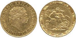 1 Sovereign Vereinigtes Königreich von Großbritannien und Irland (1801-1922) / Vereinigtes Königreich Gold Georg III (1738-1820)