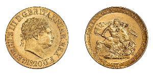 1 Sovereign Vereinigtes Königreich von Großbritannien und Irland (1801-1922) / Vereinigtes Königreich Gold Georg III (1738-1820)