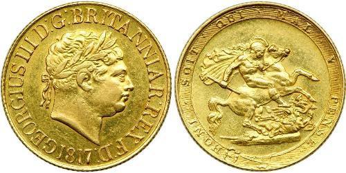 1 Sovereign Vereinigtes Königreich von Großbritannien und Irland (1801-1922) / Vereinigtes Königreich Gold Georg III (1738-1820)