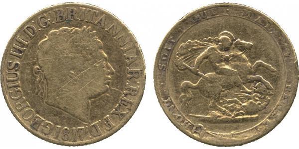 1 Sovereign Vereinigtes Königreich von Großbritannien und Irland (1801-1922) / Vereinigtes Königreich Gold Georg III (1738-1820)