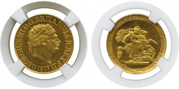 1 Sovereign Vereinigtes Königreich von Großbritannien und Irland (1801-1922) / Vereinigtes Königreich Gold Georg III (1738-1820)