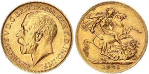 1 Sovereign Afrique du Sud Or George V (1865-1936)