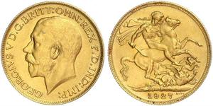 1 Sovereign Afrique du Sud Or George V (1865-1936)