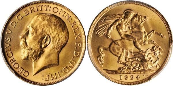 1 Sovereign Afrique du Sud Or George V (1865-1936)