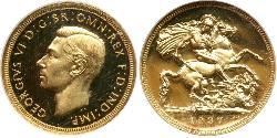 1 Sovereign Feriind Kiningrik (1922-) Or George VI (1895-1952)