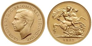 1 Sovereign Feriind Kiningrik (1922-) Or George VI (1895-1952)