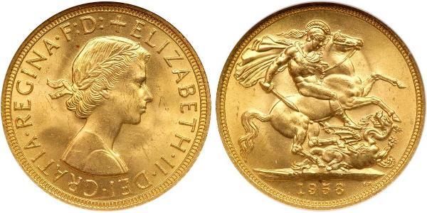 1 Sovereign Feriind Kiningrik (1922-) Or Elizabeth II (1926-2022)