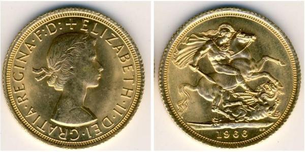 1 Sovereign Feriind Kiningrik (1922-) Or Elizabeth II (1926-2022)