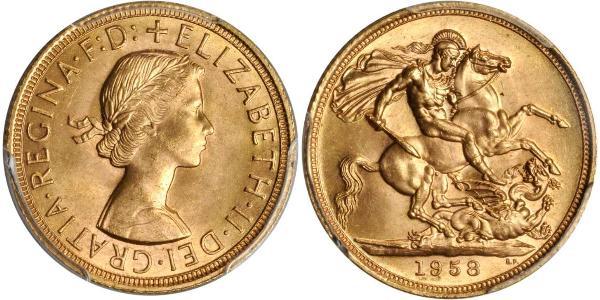 1 Sovereign Feriind Kiningrik (1922-) Or Elizabeth II (1926-2022)