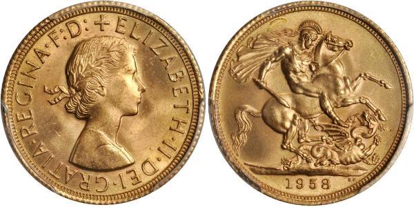 1 Sovereign Feriind Kiningrik (1922-) Or Elizabeth II (1926-2022)