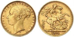 1 Sovereign Ôstralie (1788 - 1939) Or Victoria (1819 - 1901)