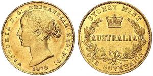 1 Sovereign Ôstralie (1788 - 1939) Or Victoria (1819 - 1901)