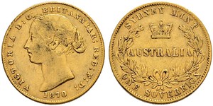 1 Sovereign Ôstralie (1788 - 1939) Or Victoria (1819 - 1901)