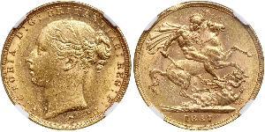 1 Sovereign Ôstralie (1788 - 1939) Or Victoria (1819 - 1901)