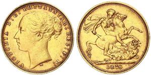 1 Sovereign Ôstralie (1788 - 1939) Or Victoria (1819 - 1901)