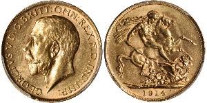 1 Sovereign Ôstralie (1788 - 1939) Or George V (1865-1936)