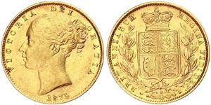 1 Sovereign Ôstralie (1788 - 1939) Or Victoria (1819 - 1901)