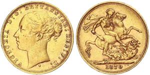 1 Sovereign Ôstralie (1788 - 1939) Or Victoria (1819 - 1901)