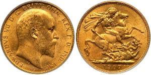 1 Sovereign Ôstralie (1788 - 1939) Or Édouard VII (1841-1910)