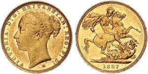 1 Sovereign Ôstralie (1788 - 1939) Or Victoria (1819 - 1901)