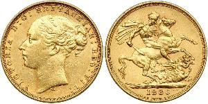 1 Sovereign Ôstralie (1788 - 1939) Or Victoria (1819 - 1901)