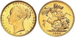 1 Sovereign Ôstralie (1788 - 1939) Or Victoria (1819 - 1901)