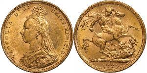 1 Sovereign Ôstralie (1788 - 1939) Or Victoria (1819 - 1901)