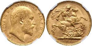 1 Sovereign Ôstralie (1788 - 1939) Or Édouard VII (1841-1910)