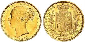 1 Sovereign Ôstralie (1788 - 1939) Or Victoria (1819 - 1901)