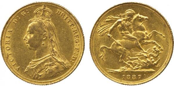 1 Sovereign Ôstralie (1788 - 1939) Or Victoria (1819 - 1901)