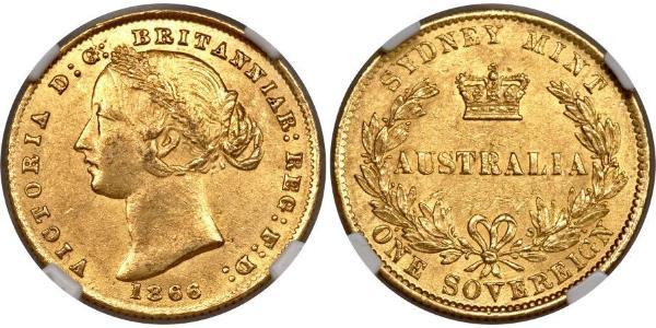 1 Sovereign Ôstralie (1788 - 1939) Or Victoria (1819 - 1901)