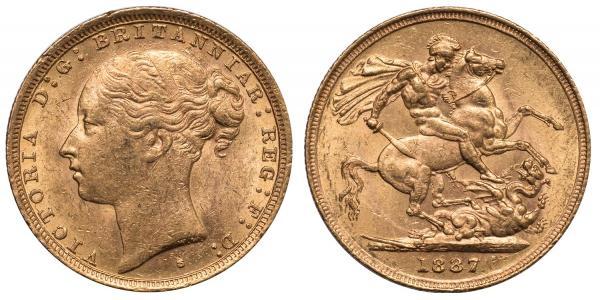 1 Sovereign Ôstralie (1788 - 1939) Or Victoria (1819 - 1901)