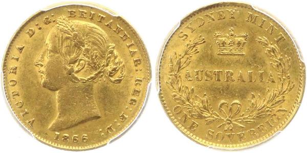1 Sovereign Ôstralie (1788 - 1939) Or Victoria (1819 - 1901)