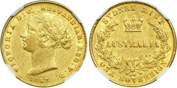 1 Sovereign Ôstralie (1788 - 1939) Or Victoria (1819 - 1901)