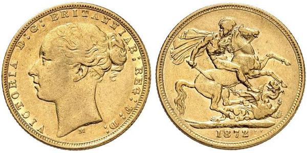 1 Sovereign Ôstralie (1788 - 1939) Or Victoria (1819 - 1901)