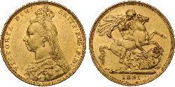 1 Sovereign Australia (1788 - 1939) Oro Victoria (1819 - 1901)