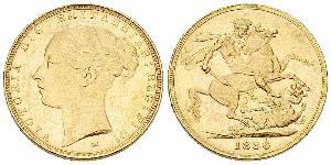 1 Sovereign Australia (1788 - 1939) Oro Vittoria (1819 - 1901)